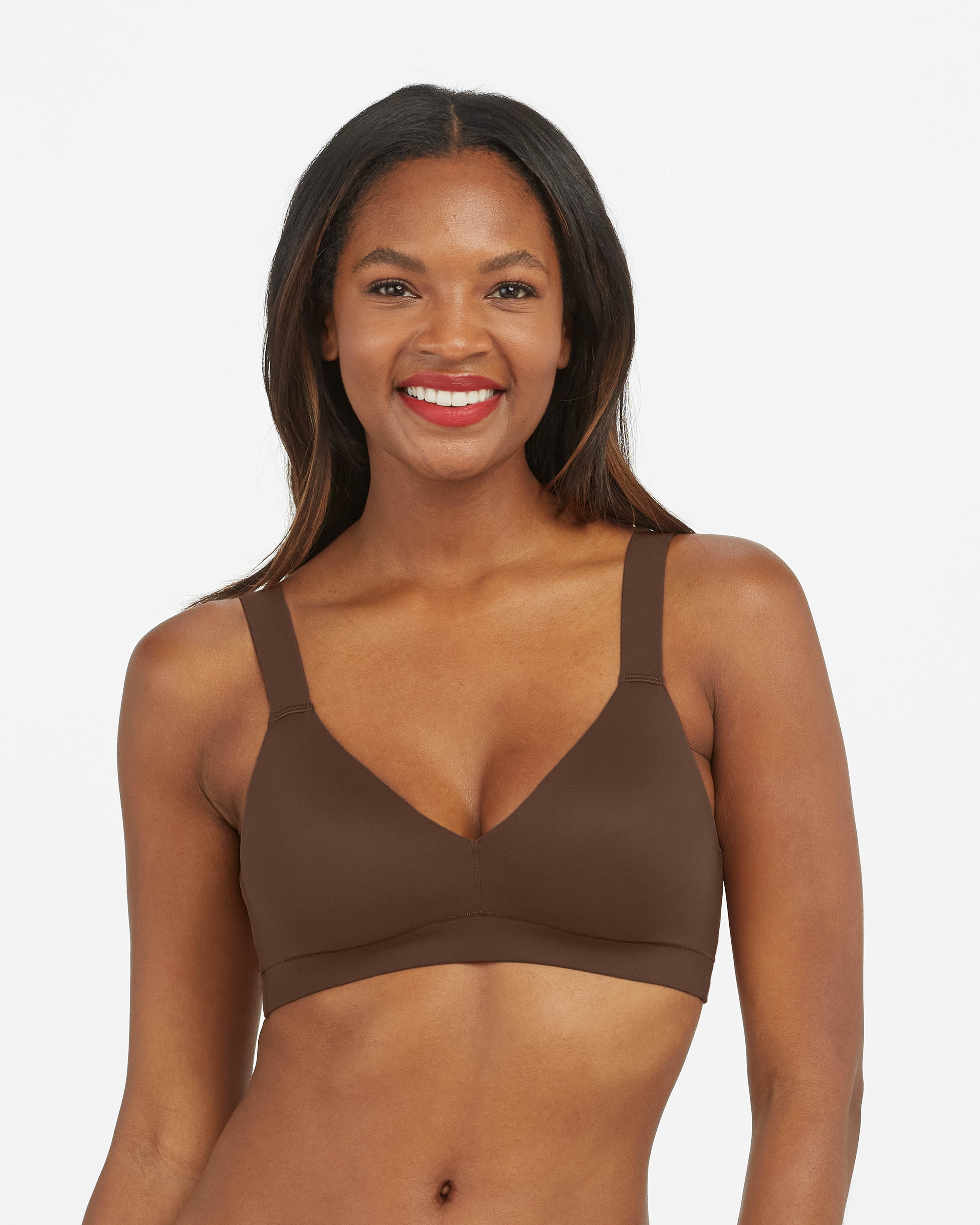SPANX Smooth Comfort Lightly Lined Bralette - Wireless Support for Everyday Wear, Yoga & Lounge
