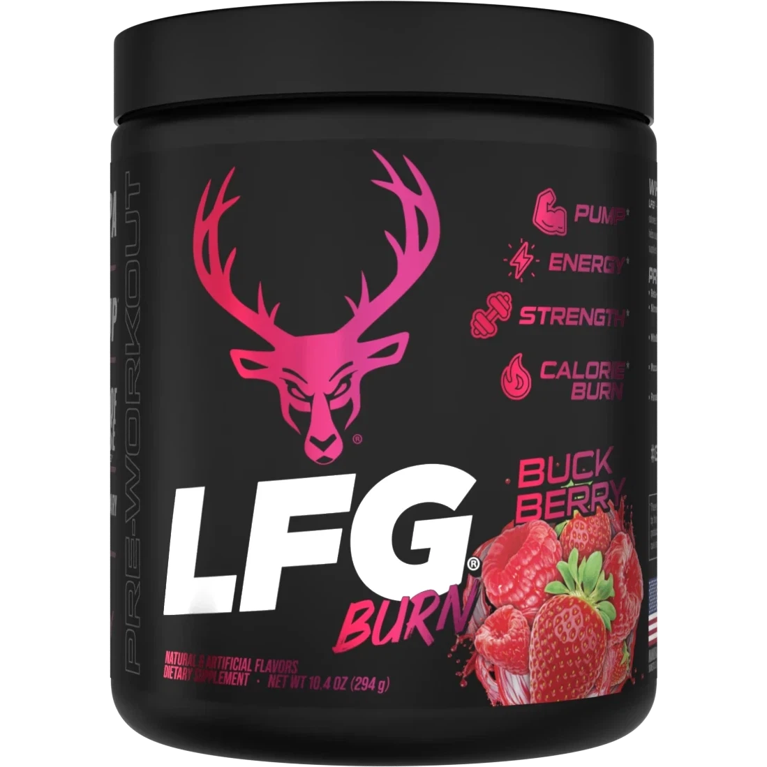 Bucked Up LFG Burn Fat Burner Supplement - Boost Energy & Metabolism for Weight Loss - Pre-Workout & Fitness Support