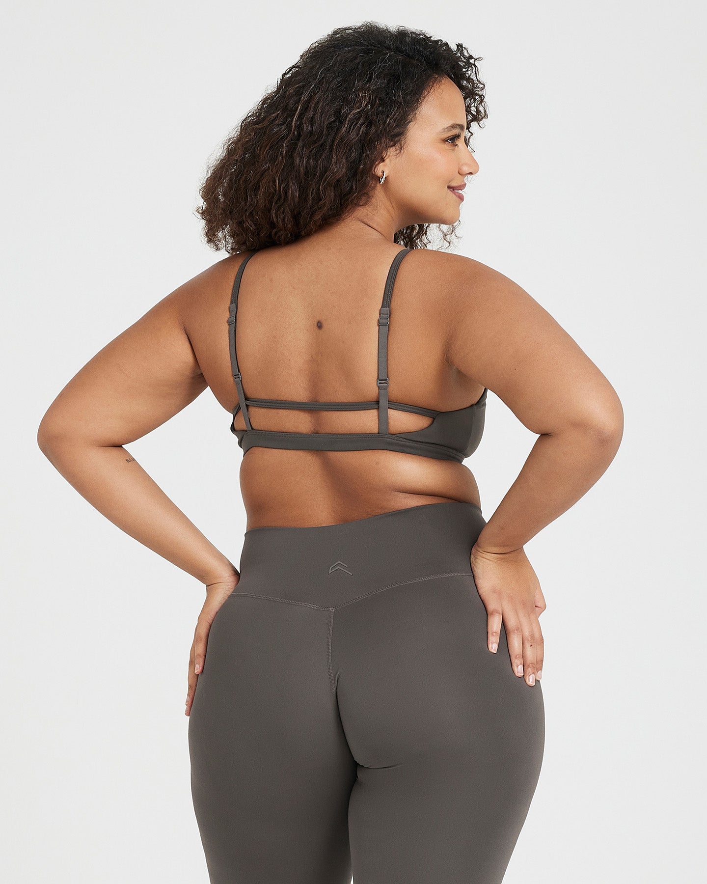Timeless Strappy Bralette for Women | Comfortable Deep Taupe Lace Bralette - Perfect for Yoga, Lounge & Everyday Wear