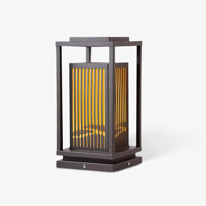 Square Cage Outdoor Light - Vintage Style Hanging Lantern for Patio, Garden, Porch - Weatherproof & Durable for Outdoor Decor & Ambiance