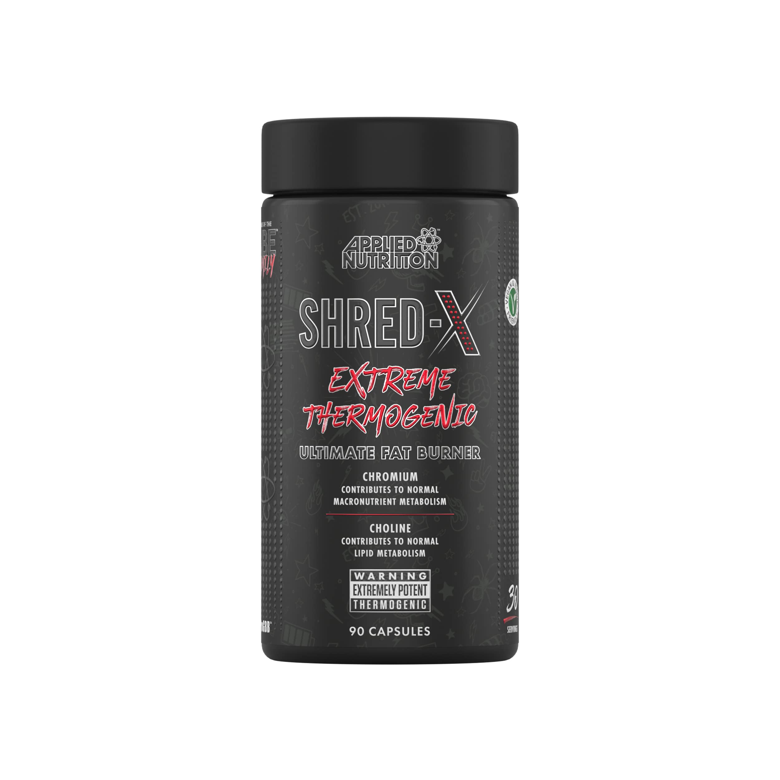 Applied Nutrition Shred X Fat Burner Supplement - 90 Capsules for Weight Loss & Energy Boost | Gym, Workout & Fitness Support