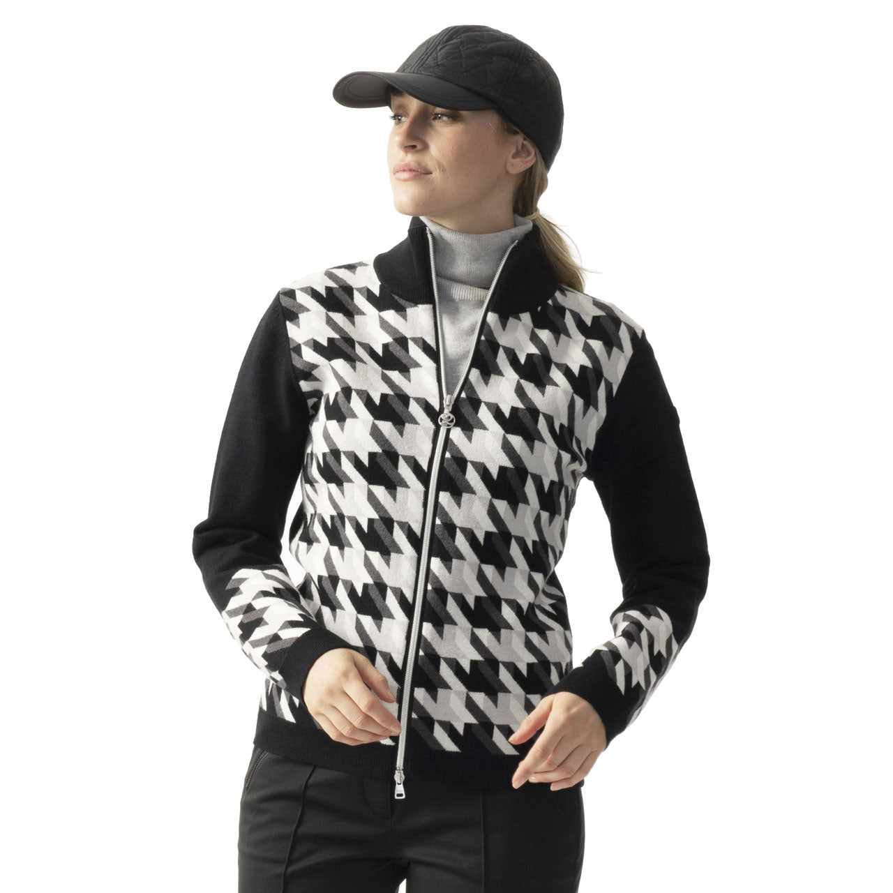 Simone Black Women's Golf Sweater - Breathable & Stylish for Daily Sports & Outdoor Activities | Perfect for Golfing, Casual Wear & Active Lifestyles