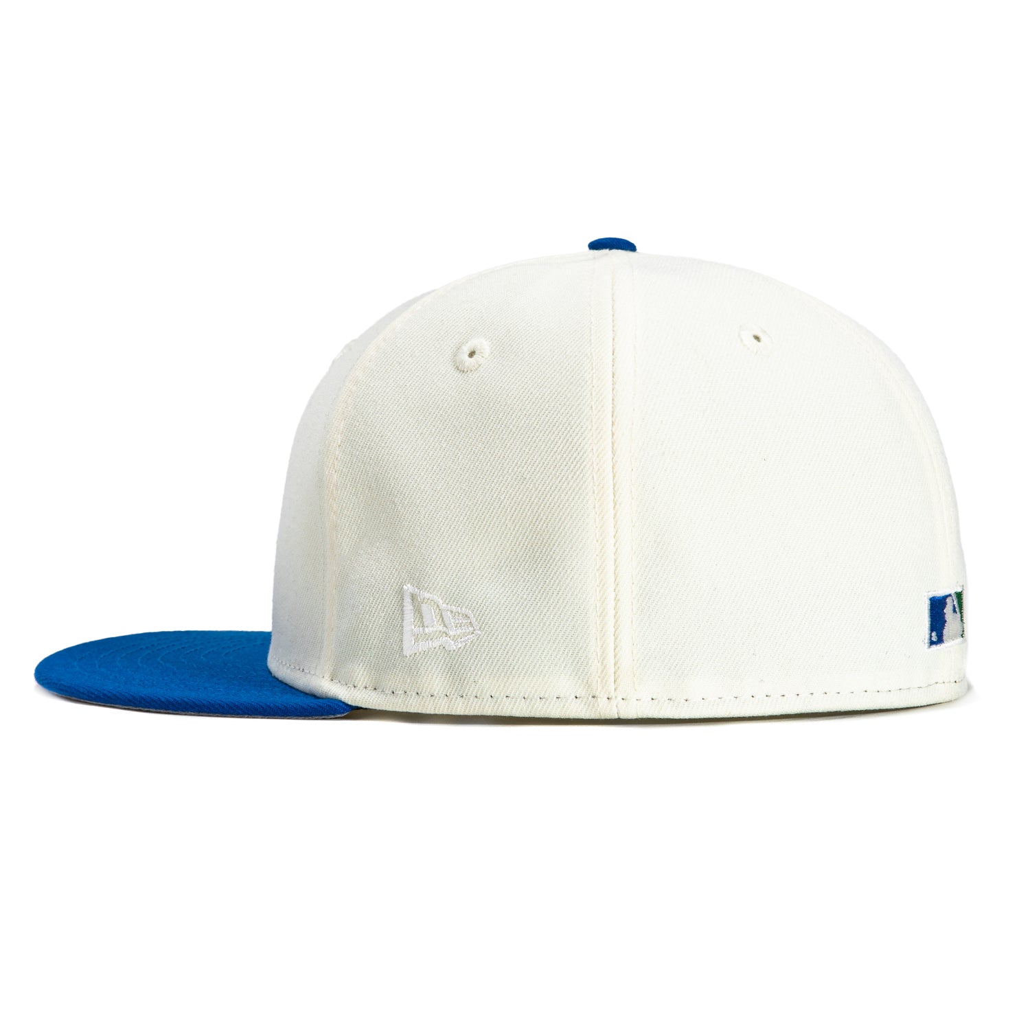 New Era 59Fifty Atlanta Braves 2021 World Series Patch Snapback Hat - White, Royal & Kelly Blue - Official MLB Baseball Cap for Fans & Collectors - Perfect for Games, Tailgating & Braves Merchandise Collection