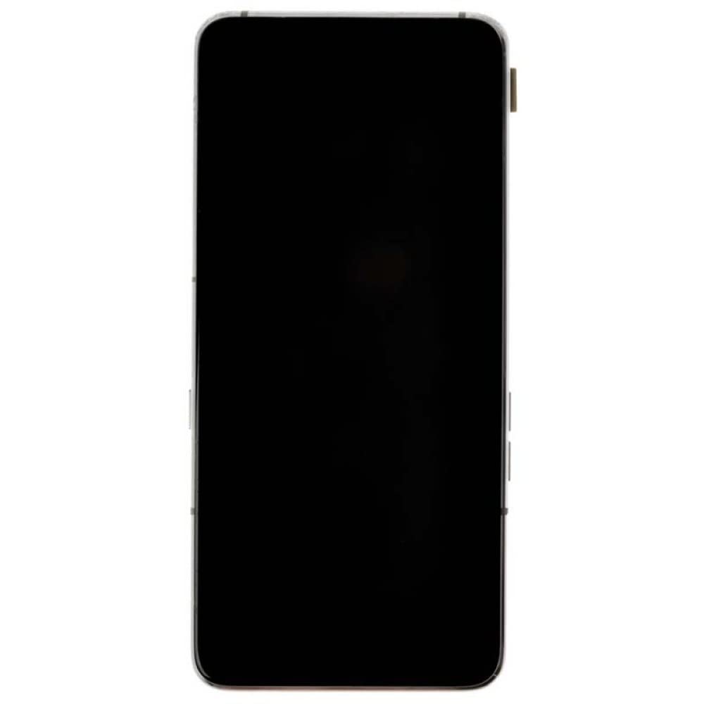 Original: OLED, Digitizer, & Frame Assembly for Samsung Galaxy A80 (Silver) (Aftermarket) with Separator Card   Optimized: Samsung Galaxy A80 OLED Screen Replacement Kit - Digitizer & Frame Assembly (Silver) | Aftermarket | DIY Repair | Includes Separator Card | Perfect for Cracked/Broken Display Fix