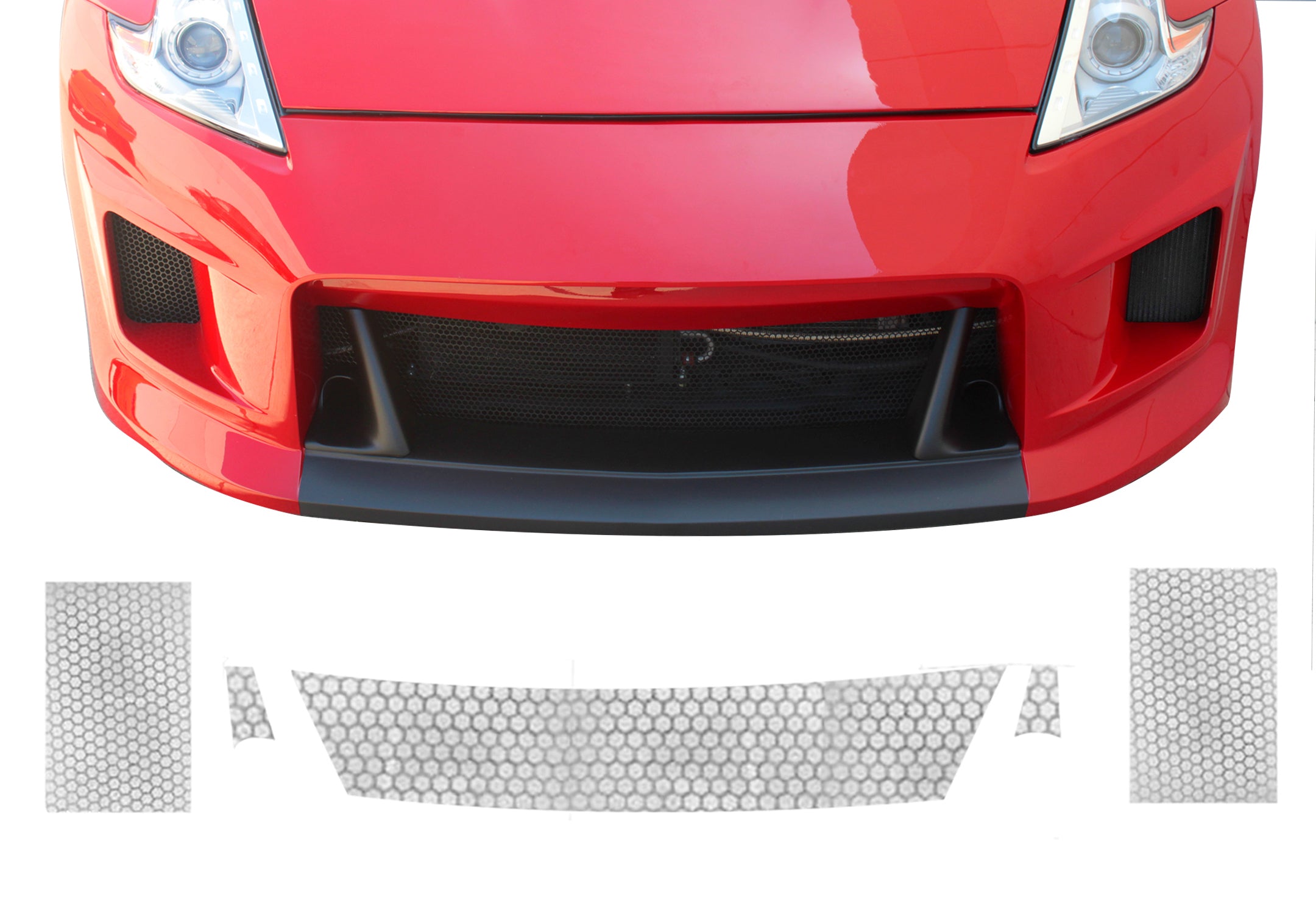 2009-2020 Nissan 370Z Z34 STILLEN Mesh Grille Insert - KB11121LG - Upgrade Your Front Fascia for Enhanced Style & Airflow - Perfect for Car Enthusiasts & Performance Modifications