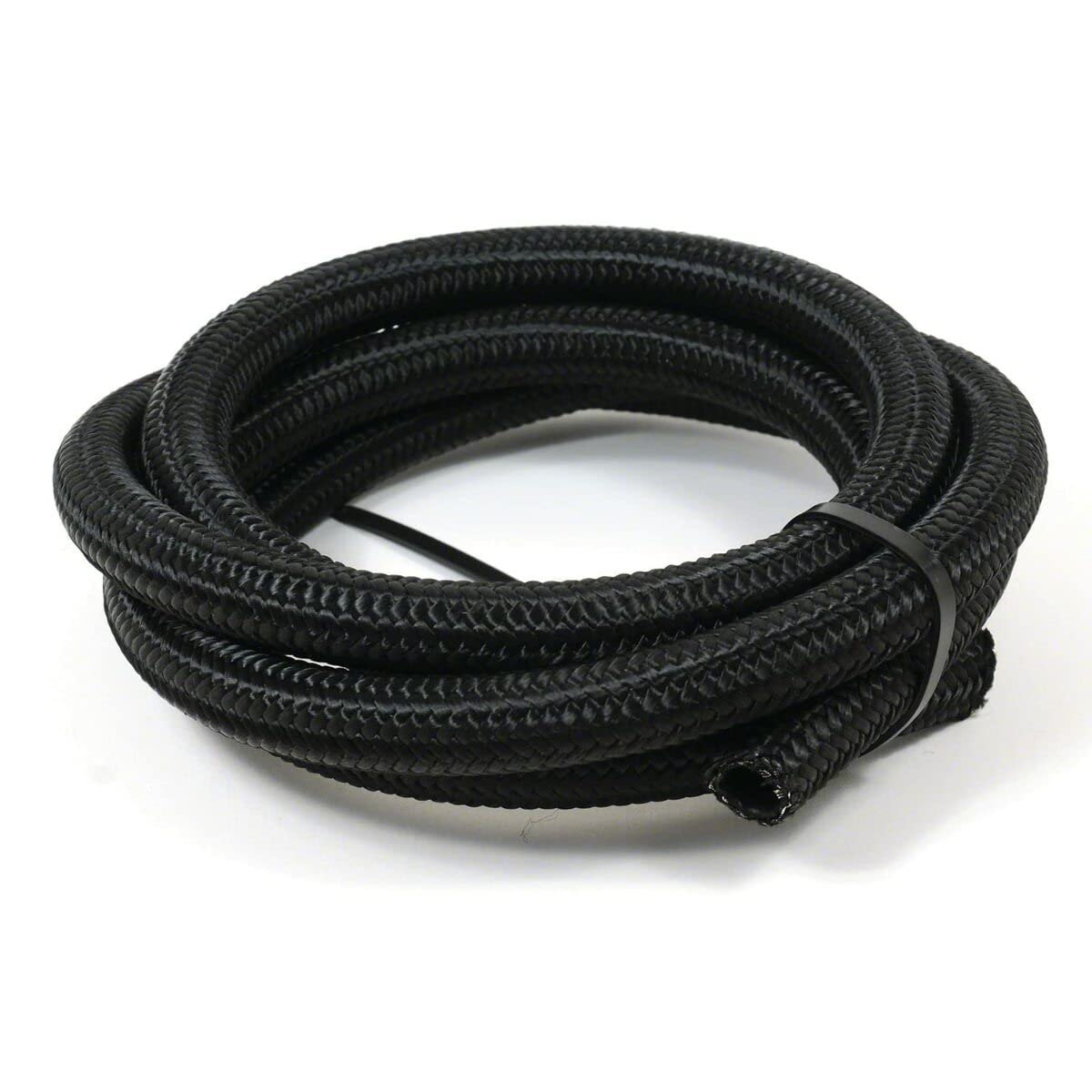 5350810 Black Nylon Stainless Steel Braided Hose -8AN x 10