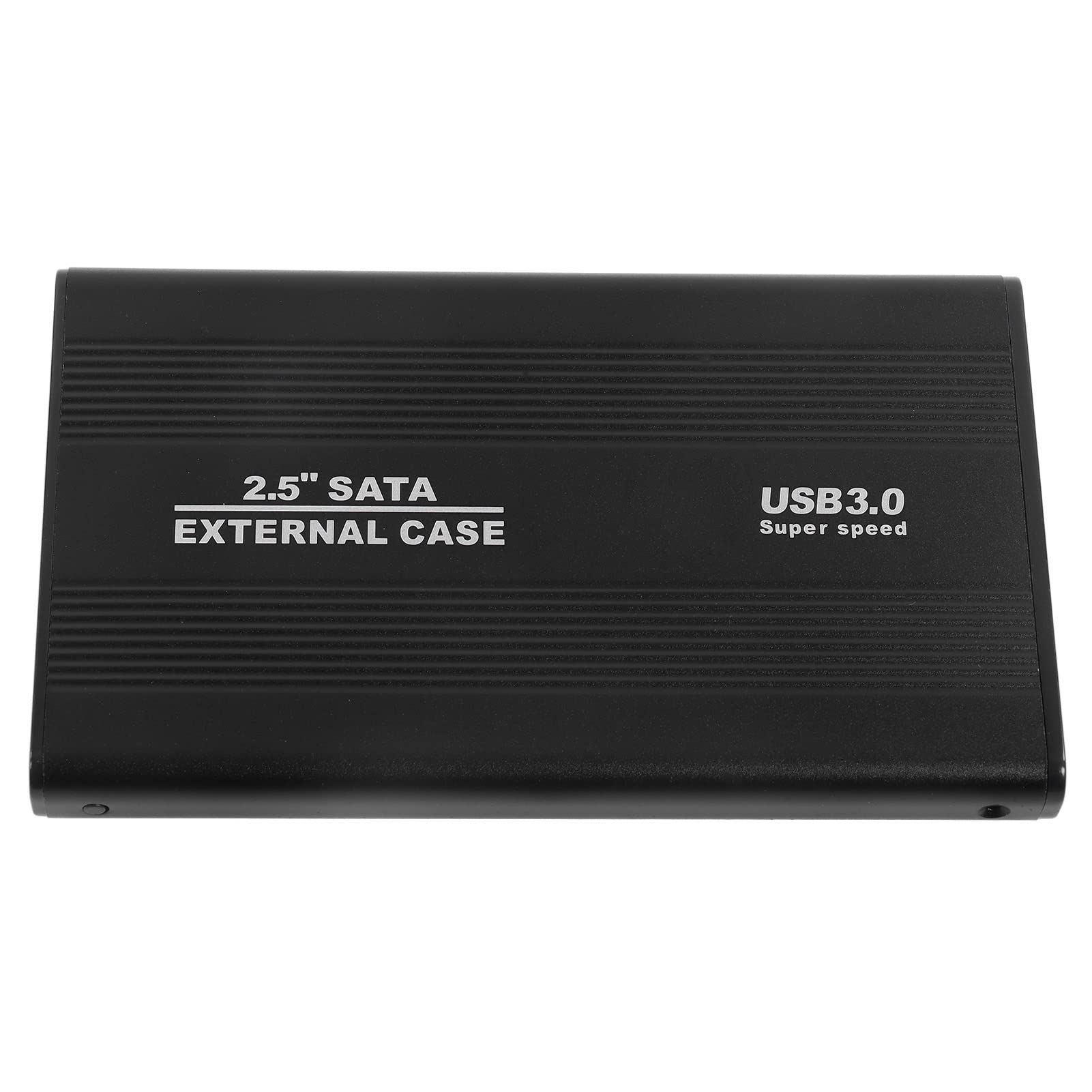 2.5 Inch HDD Enclosure - 5Gbps USB 3.0 Aluminum Hard Drive Case for Laptop & Desktop, External Storage Solution for Data Backup, Media Transfer, and File Sharing (Black)