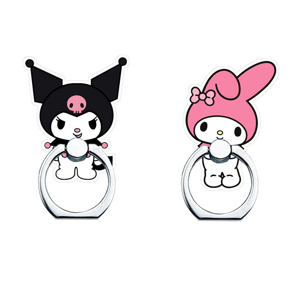 360° Rotating Phone Ring Holder Stand for Smartphones & Tablets - Kitty Design for Secure Grip