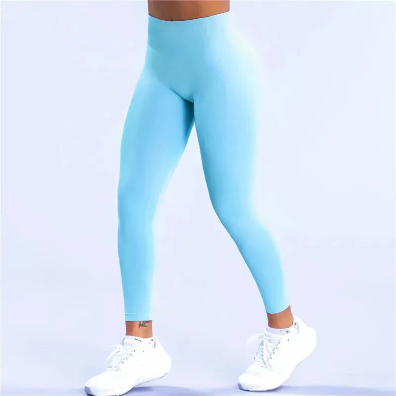 High Waist Yoga Leggings for Women - Seamless Workout Tights with Tummy Control & Squat Proof - Butt Lifting Fitness Pants for Running, Gym, Yoga & Everyday Wear