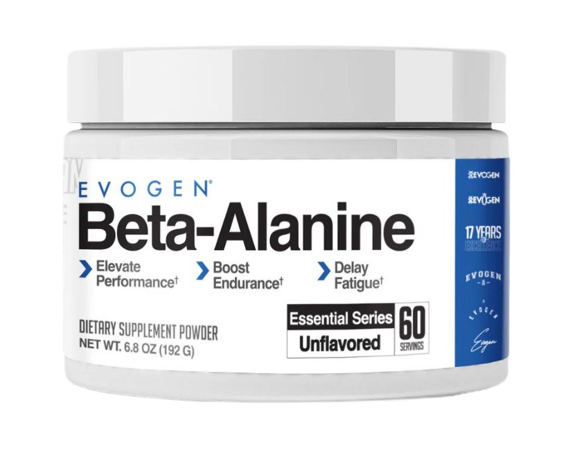 Evogen Beta Alanine Powder 192g - Premium Pre-Workout Supplement for Muscle Endurance & Performance - Ideal for Athletes & Fitness Enthusiasts