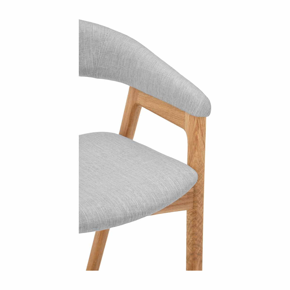 Concorde Fabric Dining Arm Chair - Modern Upholstered Side Chair for Kitchen, Dining Room & Office - Comfortable & Stylish Seating Solution
