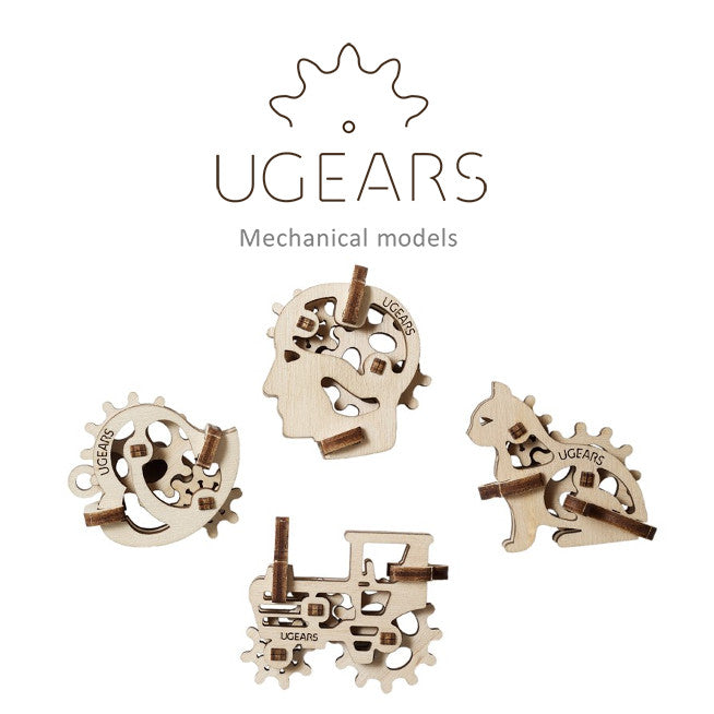 UGears U Fidget Tribics - 3D Wooden Puzzle Fidget Toy for Adults & Kids - Stress Relief & Focus Aid - Fun STEM Educational Building Kit for Home, Office & Classroom Use
