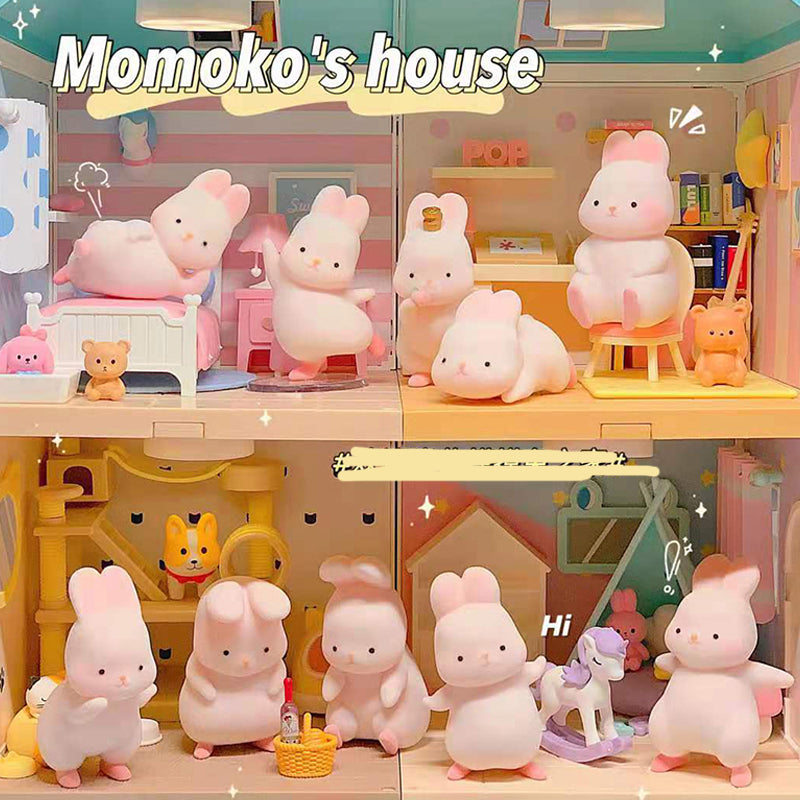 MOMOKO Series 1 Blind Box Collectible Figures - Cute Anime Style Mystery Toys for Display, Gifts & Surprise Unboxing Fun
