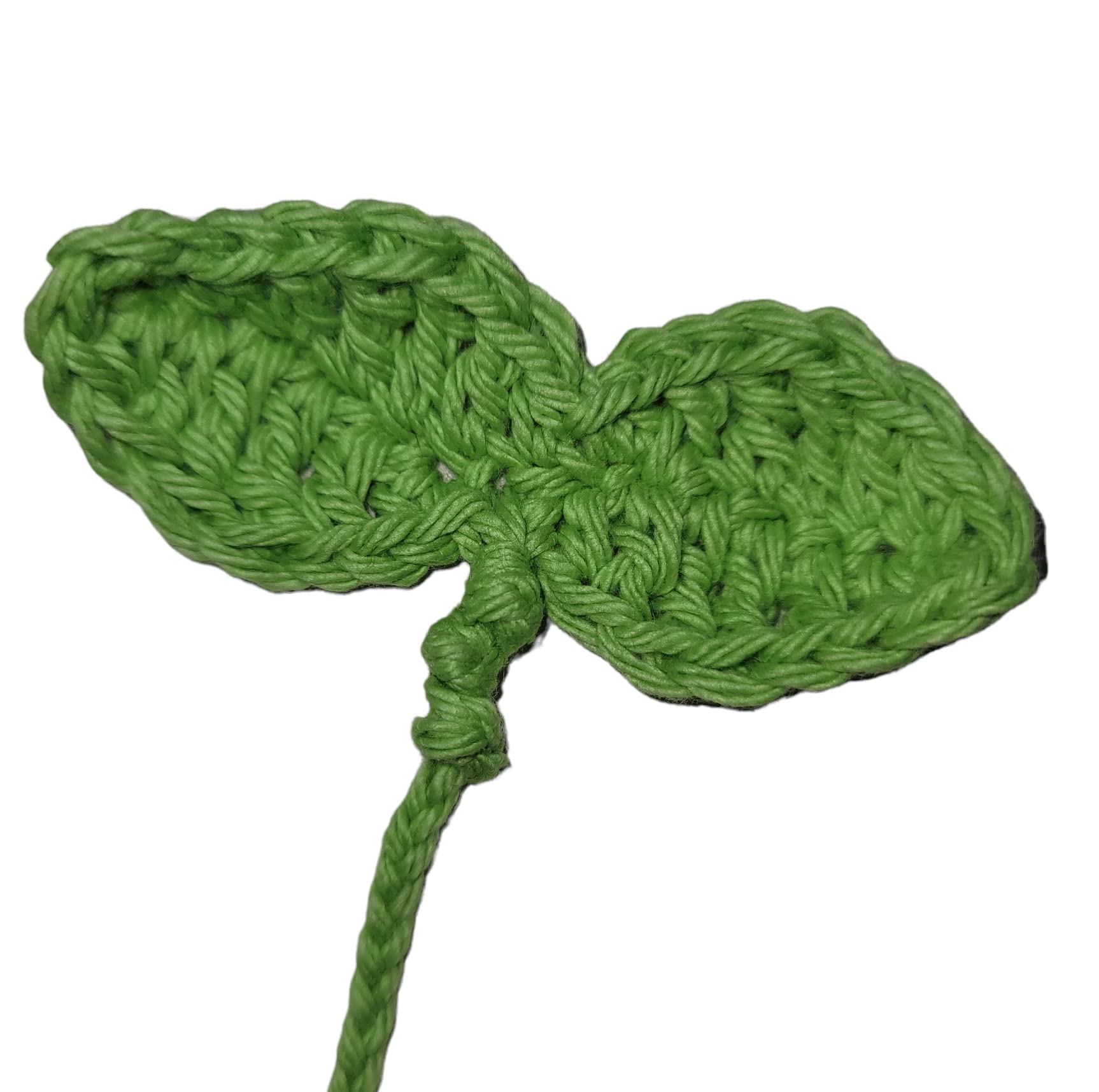Handmade Crochet Leaf Bookmark - Unique Sprouting Plant Design - Cotton Yarn Page Saver - Cute Book Accessories Gift for Readers (Vintage Green) - Perfect for Book Lovers, Reading Enthusiasts & Plant-Themed Gifts