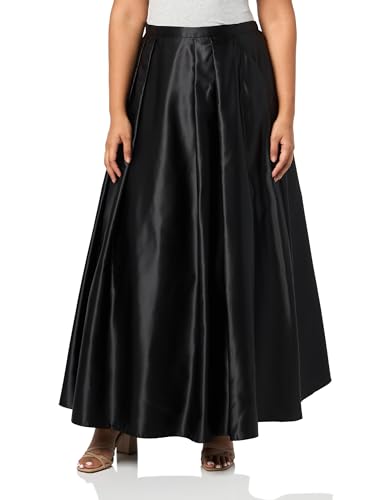Black Satin Pleated