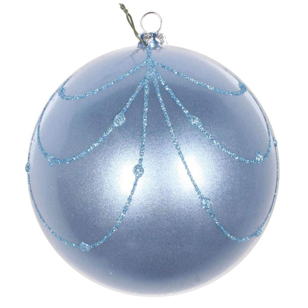 6 Pack Periwinkle Candy Cane Christmas Ornaments - Holiday Tree Decorations for Xmas Party, Home, Office & Gift Giving