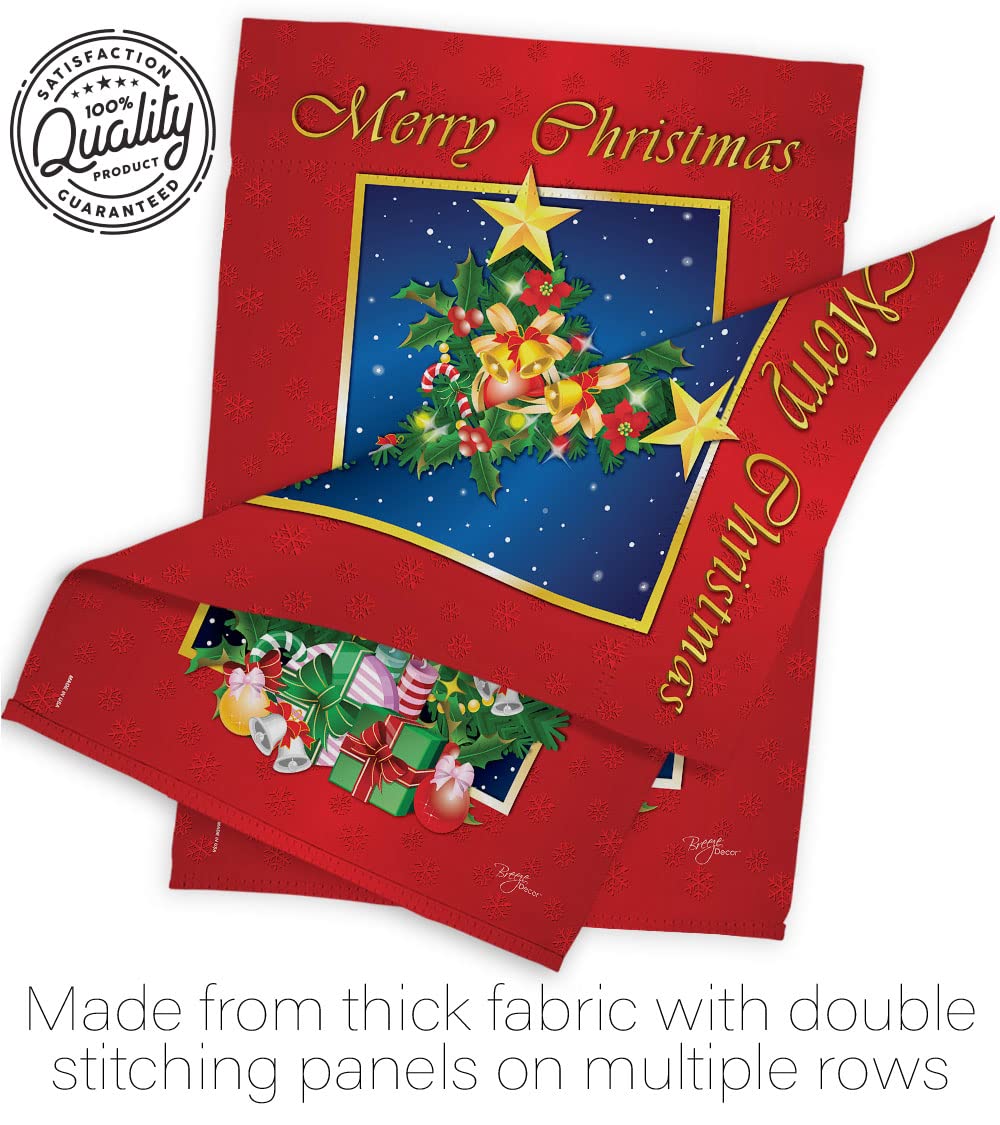 Festive Merry Christmas Tree House Flag Set 28