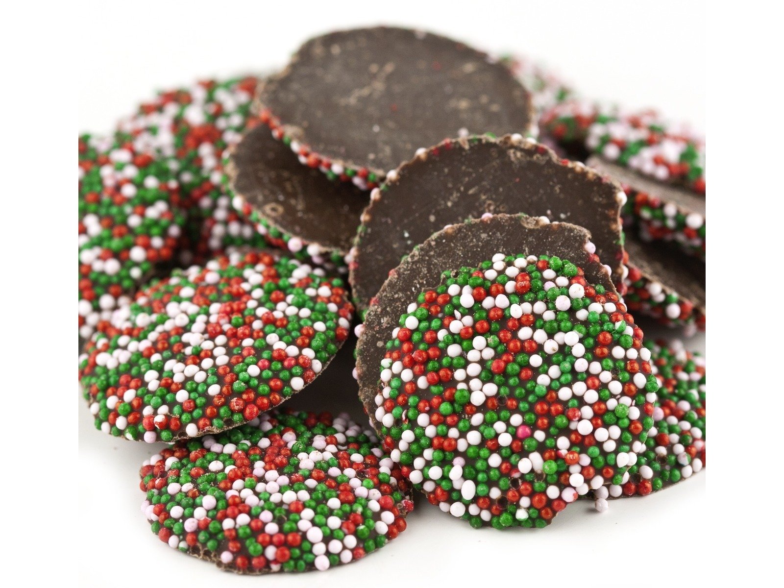 Beulah's Christmas Nonpareil Candies - 1 Pound Bag (120 Count) - Perfect for Holiday Baking, Gift Giving & Party Treats