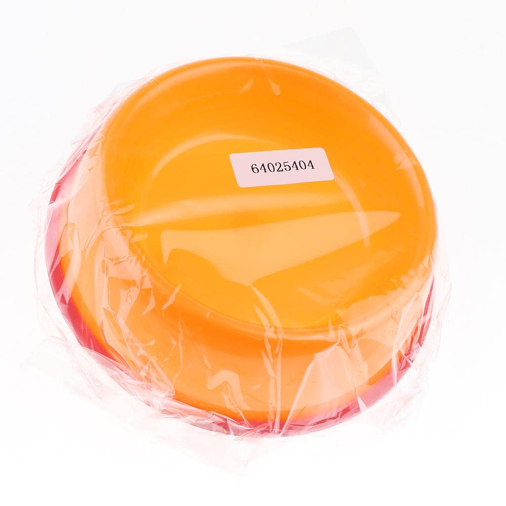 SECRET DESIRE Plastic Pet Feeder Bowl - Dog & Cat Food Dish with Non-Slip Base - Durable Water & Food Container for Pets (Orange) - Perfect for Indoor/Outdoor Feeding Stations