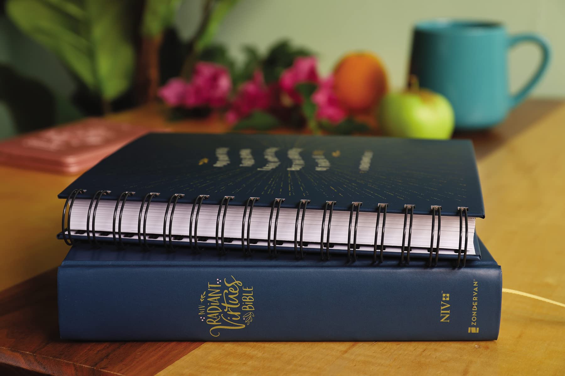 NIV Radiant Virtues Bible: Hardcover Red Letter Comfort Print with Journal Gift Set - Inspirational Christian Bible Study for Faith, Hope & Love - Perfect for Devotional Reading, Bible Study Groups & Spiritual Gifts