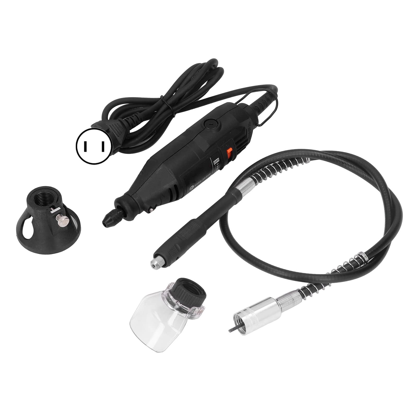 130W Electric Grinder with 3 Jaw Collet - 140pc Portable Polishing Tool Set (US Plug 110V) for Metal, Wood & DIY Projects - Perfect for Home Workshops & Professional Use
