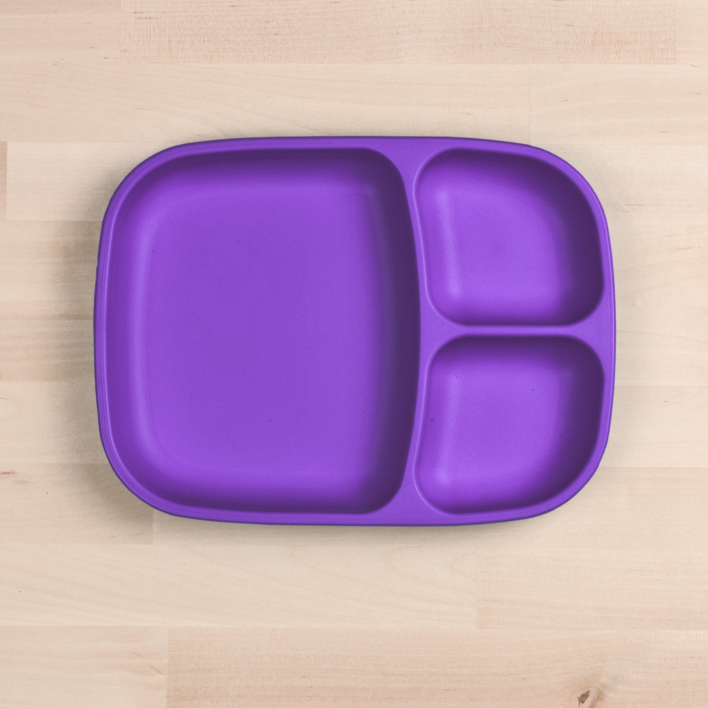 Re Play Divided Plate Large - BPA-Free, Eco-Friendly Kids Dinnerware for Toddlers & Babies - Perfect for Home, School, and Travel Meals