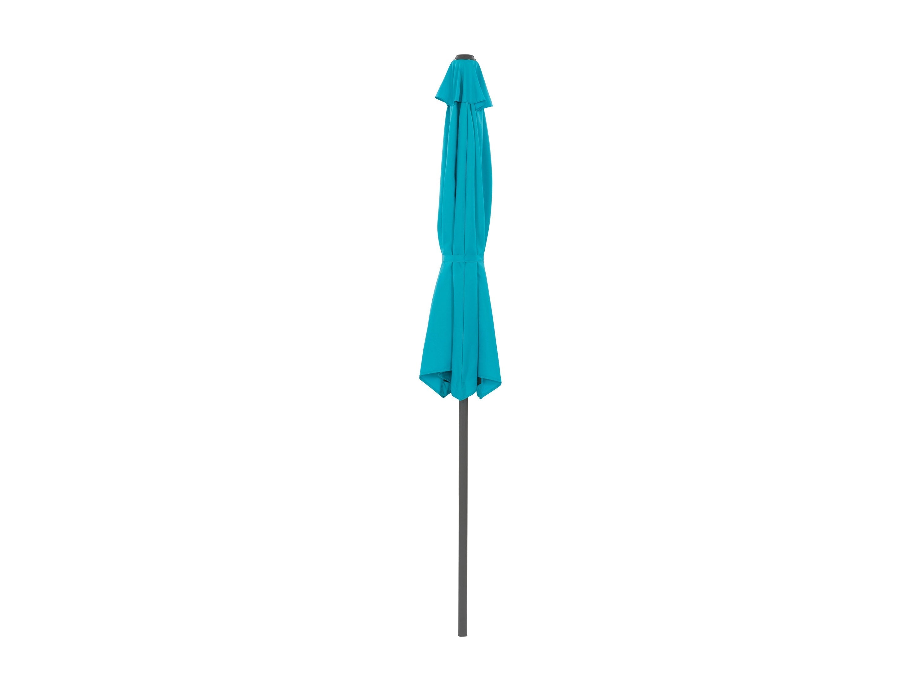 8.5ft Turquoise Half Umbrella - UV Protection Outdoor Patio Umbrella for Pool, Beach, Garden & Backyard - Waterproof Sun Shade for Relaxing in Style