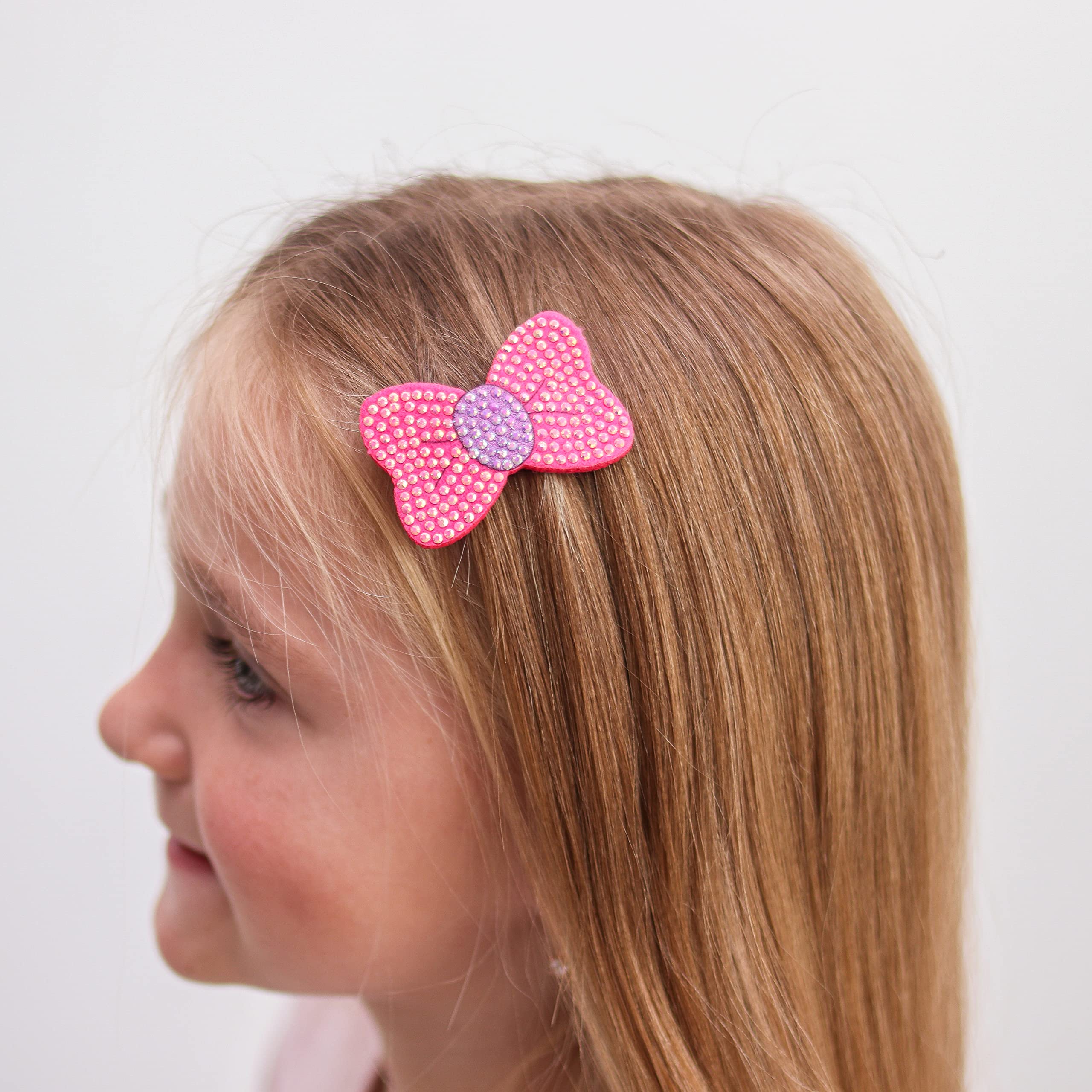 FROG SAC Girls Hair Bands with Interchangeable Clips - Thin Headband Accessories for Kids (Unicorn, Butterfly, Bow) - Perfect for School, Parties & Everyday Wear