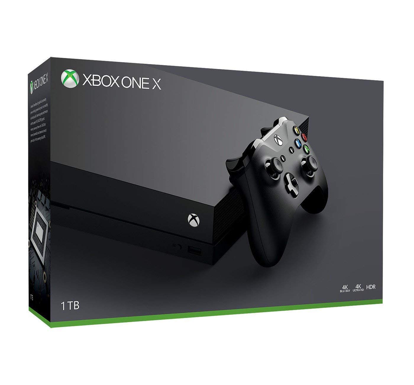 Refurbished Xbox One X 1TB Gaming Console with Wireless Controller - Premium 4K UHD Gaming Experience for Home Entertainment & Multiplayer Fun
