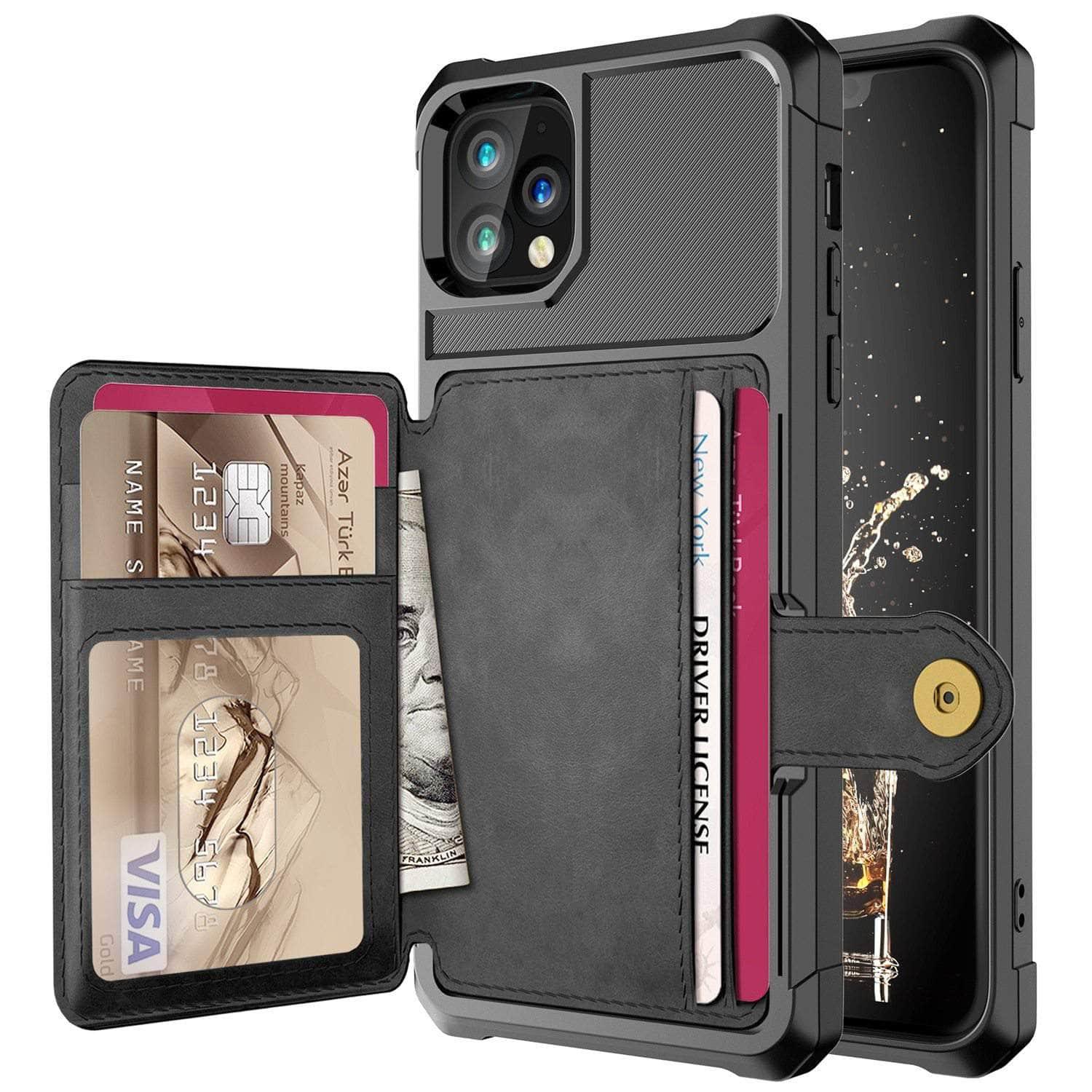 Premium Leather Wallet Case for iPhone 13 Mini - RFID Blocking Credit Card Holder & Phone Cover - Perfect for Business, Travel & Everyday Use