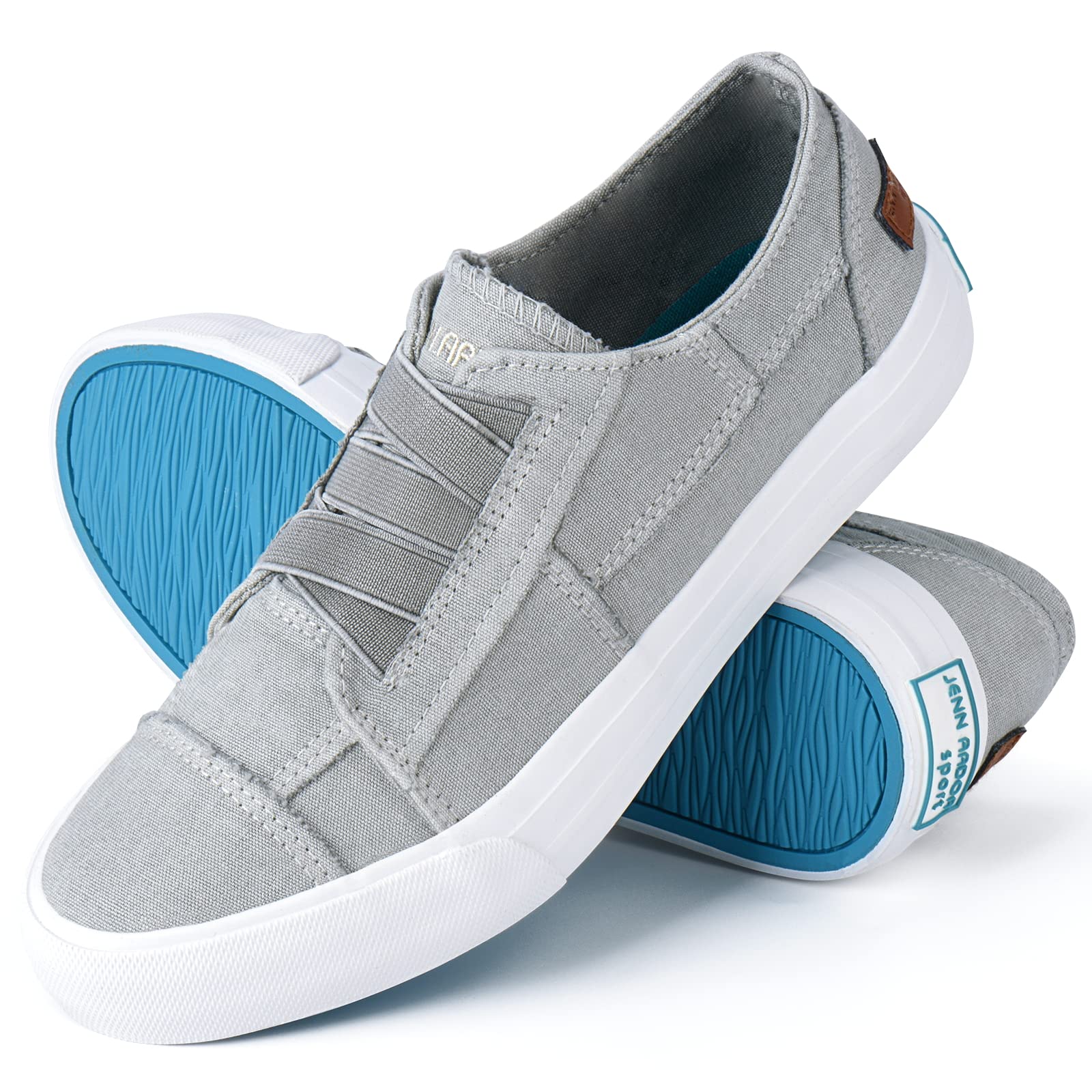 JENN ARDOR Women's Slip-On Canvas Sneakers - Comfortable Low Top Casual Walking Shoes for Women | Perfect for Everyday Wear, Errands & Light Exercise
