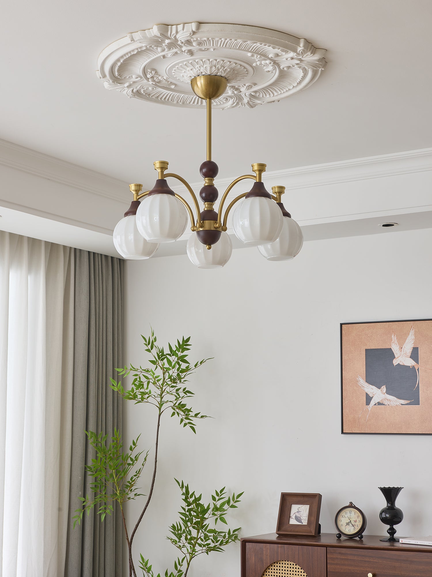 Callidora Crystal Chandelier - Elegant Modern Ceiling Light Fixture for Dining Room, Living Room & Bedroom | Perfect for Home Decor & Wedding Venues