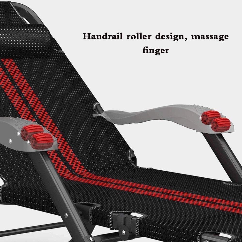 Portable Folding Recliner Chair - Outdoor, Beach, Balcony, Deck & Office Lounge Chair with Adjustable Backrest | Perfect for Camping, Patio Relaxation, Sunbathing & Power Naps