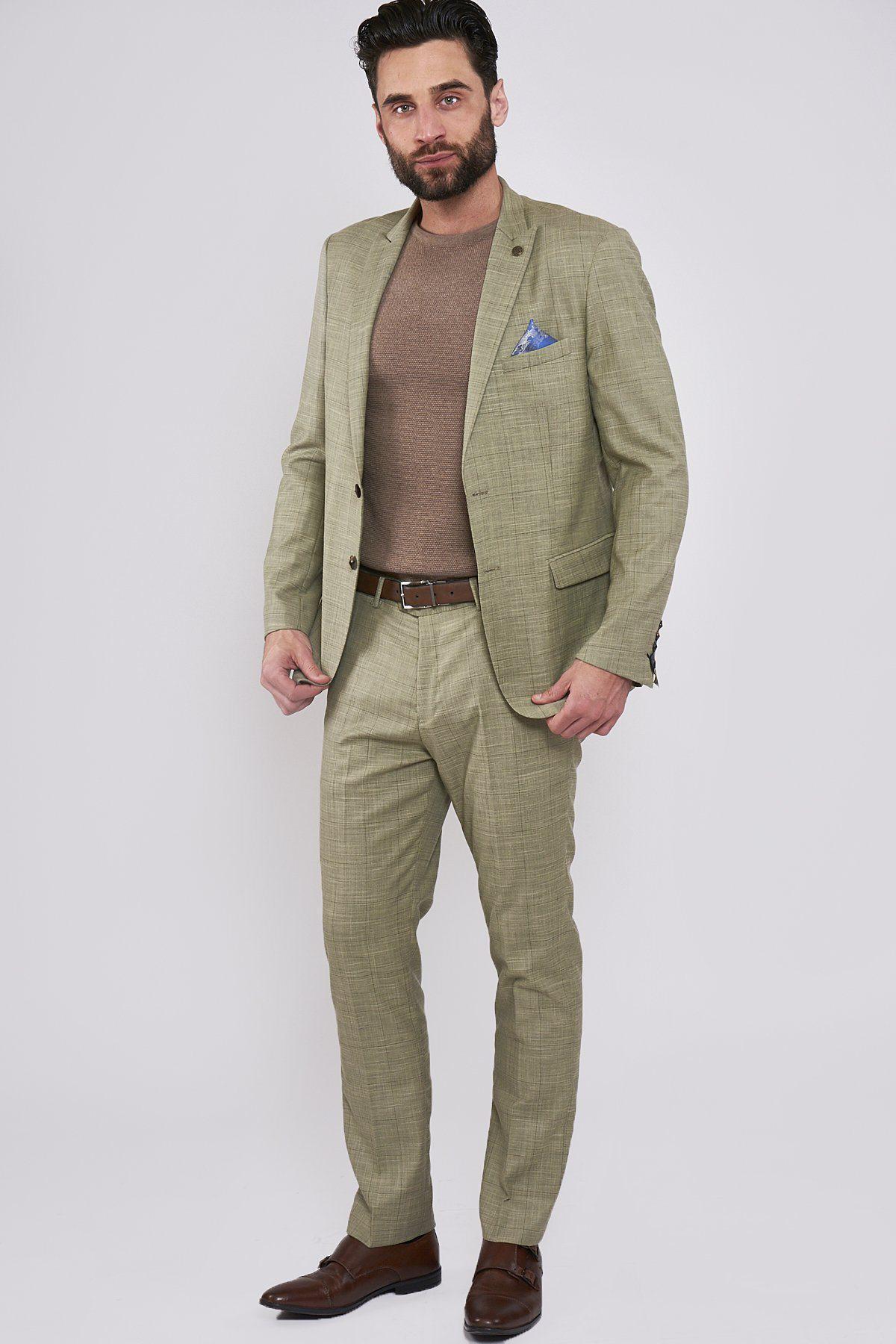 Mustard Beige Checkered Blazer for Women - Stylish Office & Casual Wear - Perfect for Work, Parties & Special Occasions