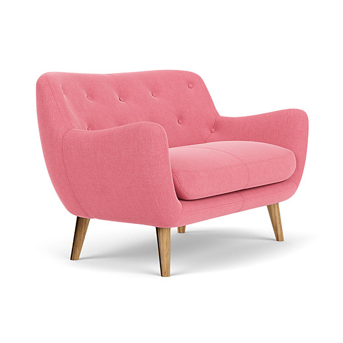 Herman Fabric 2 Seater Sofa - Modern Living Room Couch for Small Spaces, Apartment & Home Decor - Comfortable Loveseat with Soft Upholstery for Relaxing, Entertaining & Cozy Lounging