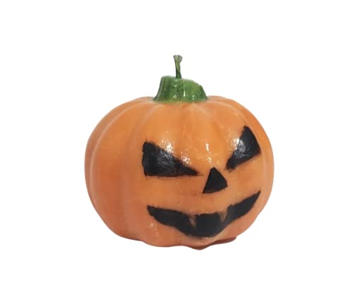 Halloween Pumpkin Candle with Hand-Painted Face - Scented Decorative Candle for Fall Home Decor, Party Centerpiece & Spooky Atmosphere - Free Shipping