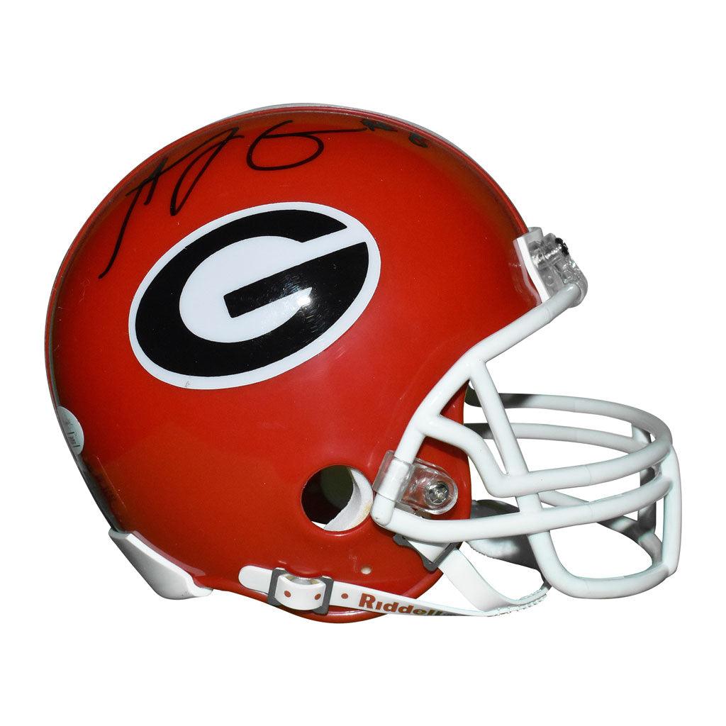 AJ Green Autographed Georgia Bulldogs Mini Replica Red Football Helmet with JSA Certificate - Perfect for Collectors, Sports Memorabilia Displays, and Georgia Bulldogs Fans