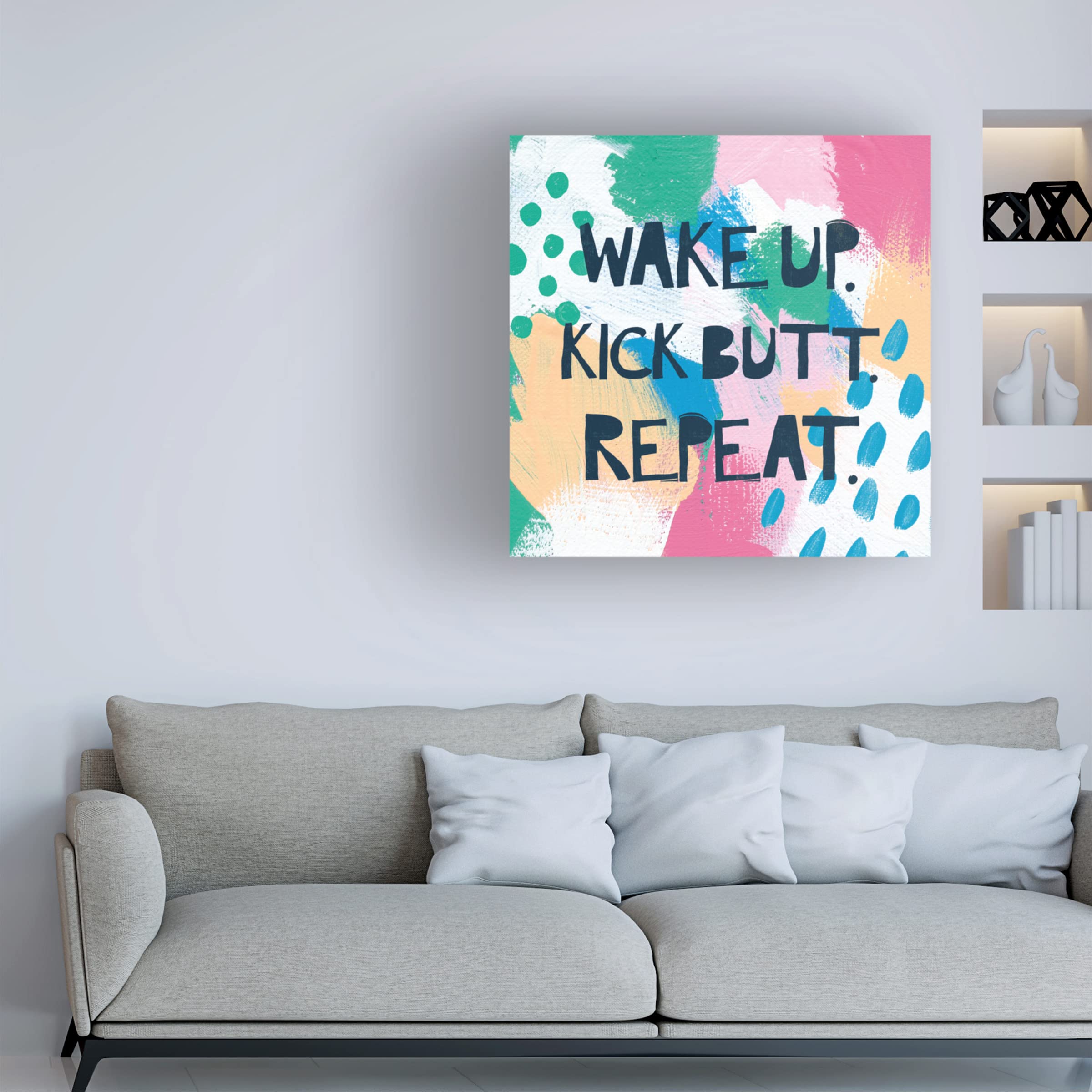 Bright Inspiration IV Canvas Wall Art by Moira Hershey - Modern Abstract Painting for Living Room, Bedroom & Office Decor