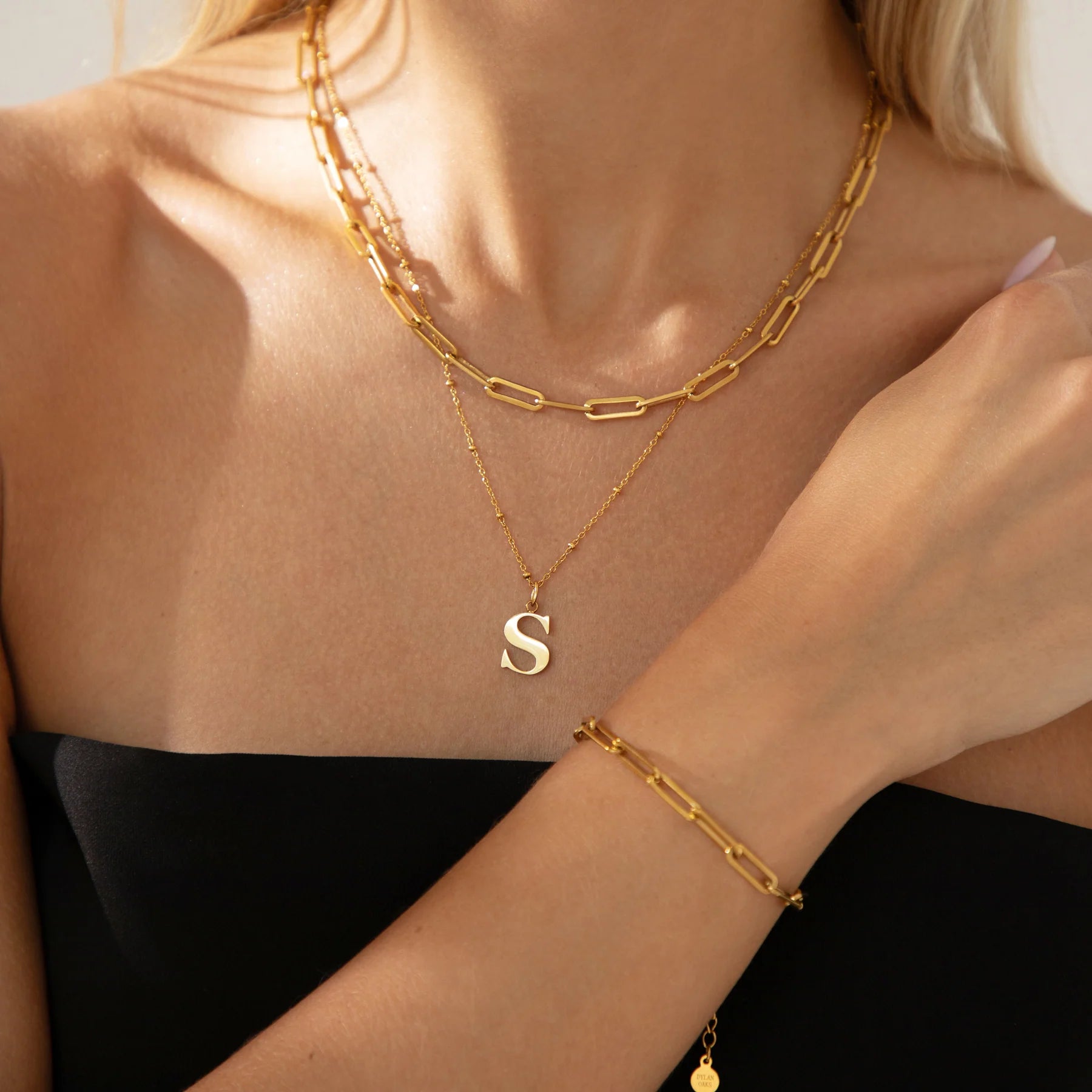 Eternal Gold Necklace & Bracelet Set for Women - Elegant Jewelry Gift for Anniversary, Birthday & Special Occasions