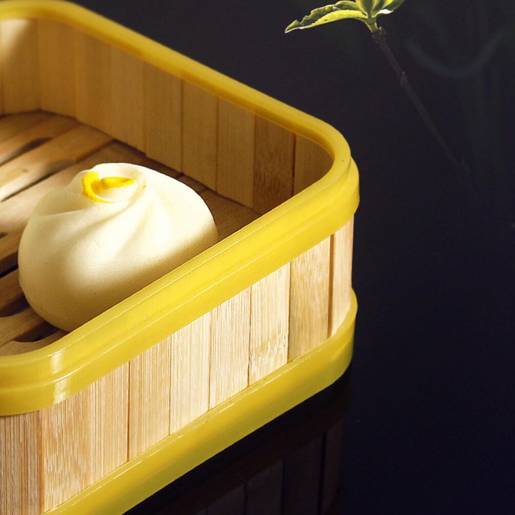 2-Piece Bamboo Steamer Basket Set with Lid - Traditional Dumpling Steamer for Cooking Vegetables, Dim Sum & Bao Buns | 6-Inch Multi-Use Food Steamer for Healthy Asian Cooking | Perfect for Home Kitchens & Restaurants