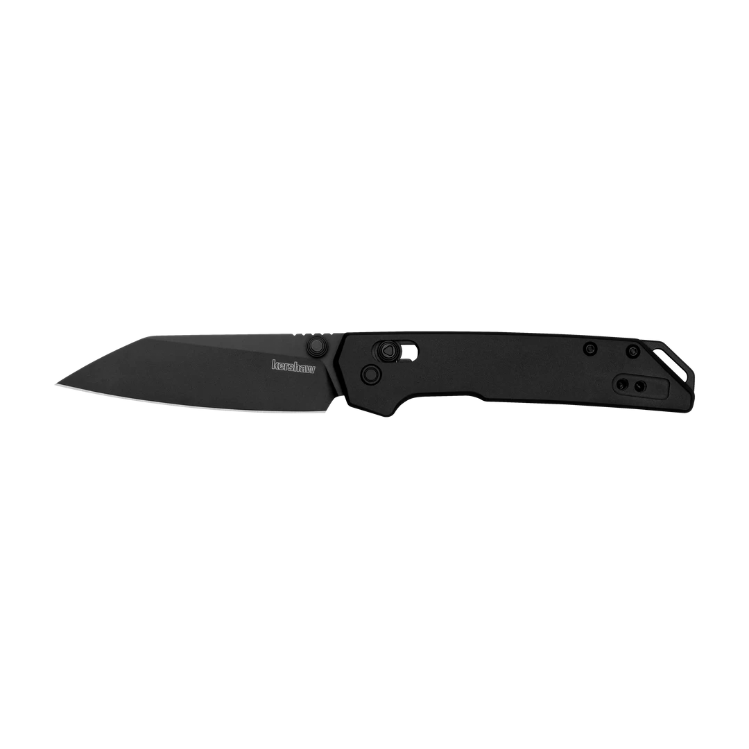 Kershaw Mini Iridium Reverse Tanto Folding Knife - Black EDC Pocket Knife for Outdoor, Camping, Hiking & Everyday Carry