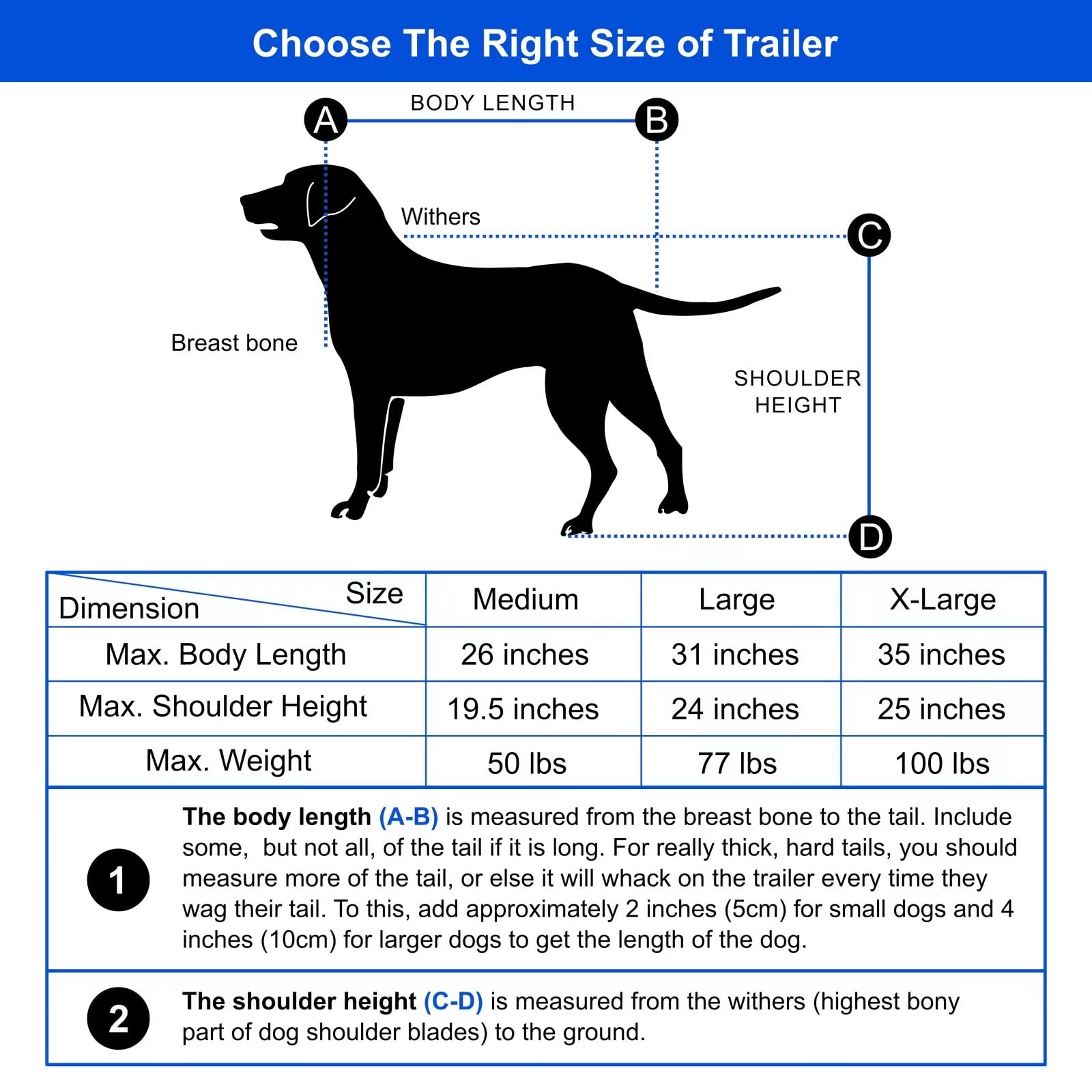 DOGGYHUT® XL Dog Bike Trailer for Large Dogs - Heavy Duty 100 lbs Capacity Pet Bicycle Carrier with Foldable Frame & Low Center Gravity - Perfect for Cycling, Jogging, Outdoor Adventures with Your Dog