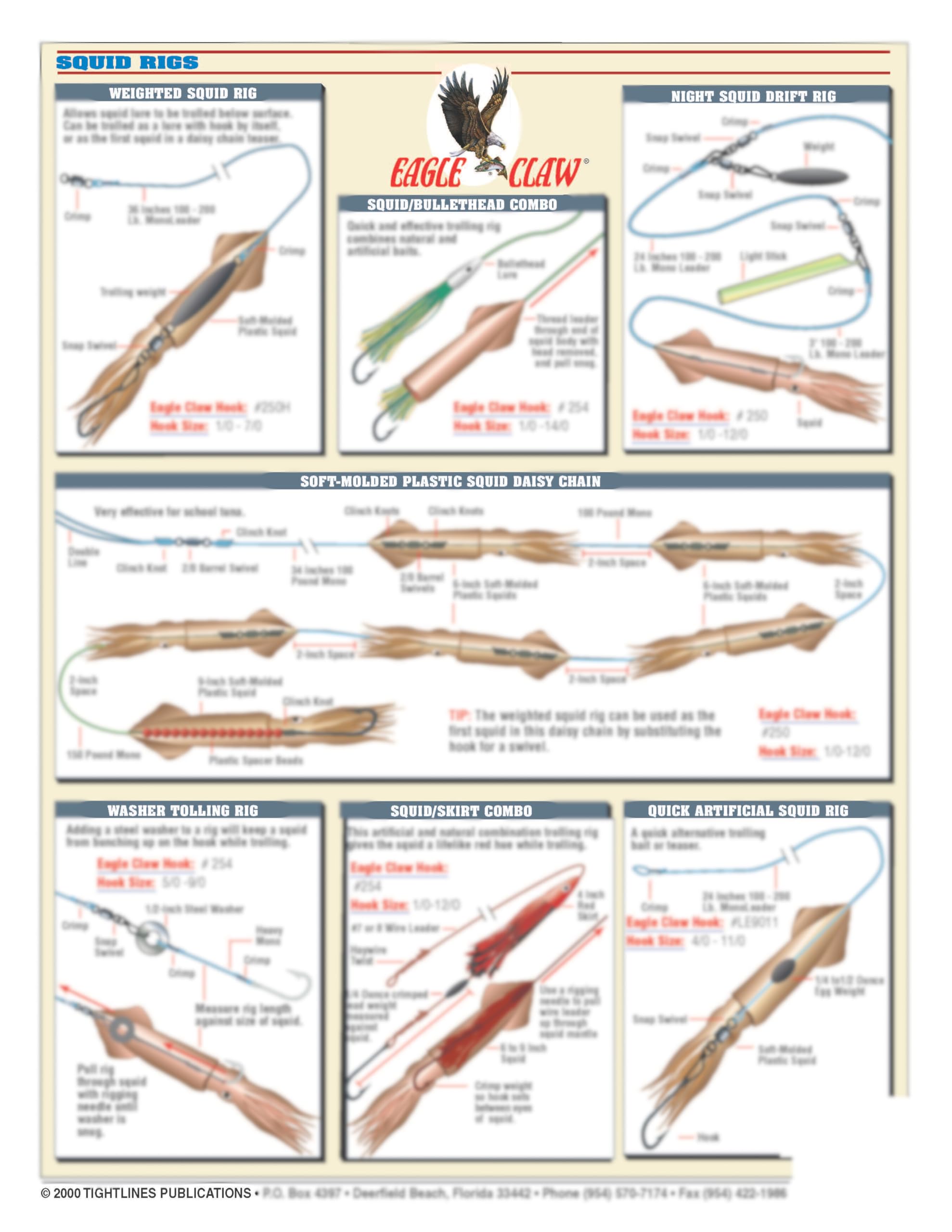 Tightlines Offshore Bait Rigging Kit for Billfish & Tuna - 4 Pack | Saltwater Fishing Rig Setup for Deep Sea Game Fishing