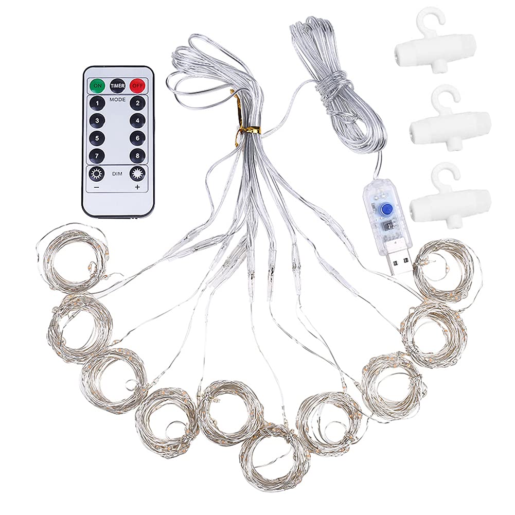 200 LED Fairy String Lights with Remote - Diamondo Waterproof Outdoor/Indoor Decorative Lights for Bedroom, Wedding, Party, Garden & Christmas Decor