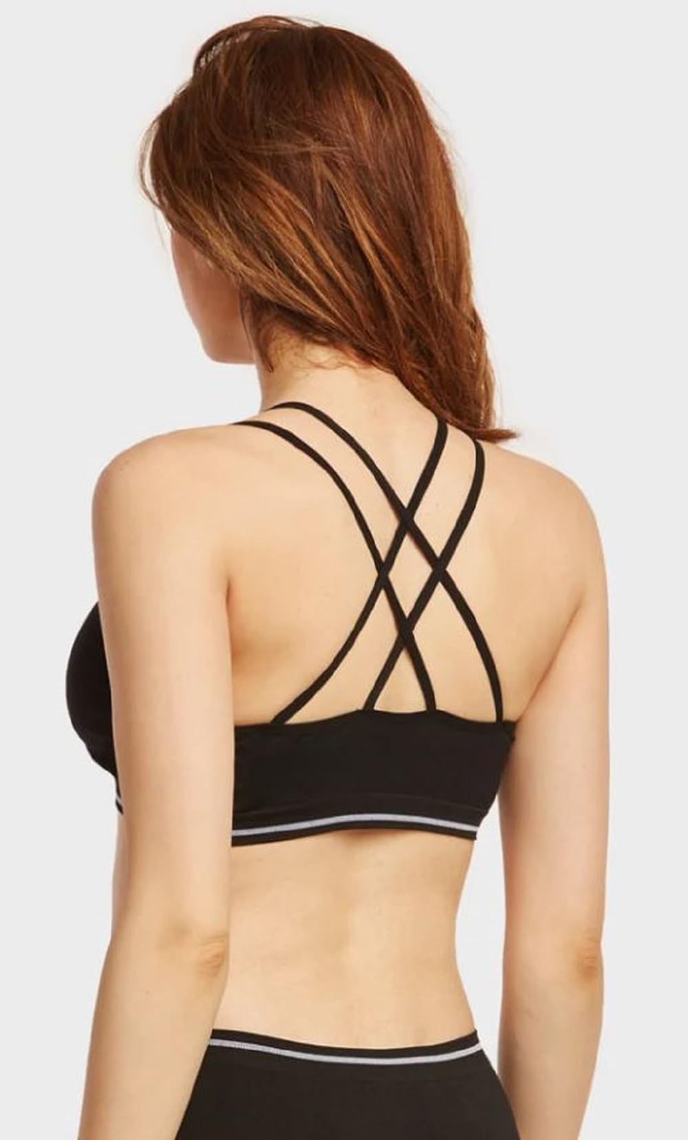 Sofra Women's 6-Pack Seamless Sports Bras - Comfortable Workout Tops for Yoga, Running & Gym - Moisture Wicking & Breathable Activewear