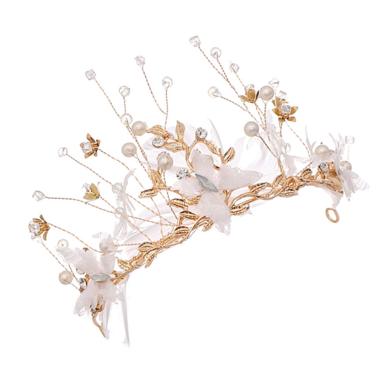 Beaupretty 3-Piece Bridal Tiara Set - Fairy Wedding Crown, Crystal Headpiece & Hair Hoop for Bride - Perfect for Bridal Showers, Weddings and Special Occasions