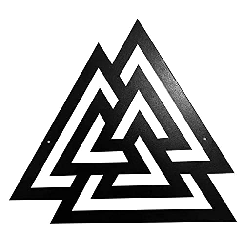 Modern Geometric Triangle Metal Wall Art Decor - Abstract 3D Wall Decals for Living Room, Bedroom, Home Office - Contemporary Home Decor for Wall Styling & Interior Design