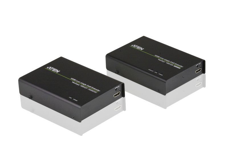 Aten VE812 HDMI Extender Over Single Cat5 Cable - 100m Range for Home Theater & Professional AV Setup | 4K Video & Audio Transmission | Ideal for Conference Rooms, Gaming & Entertainment Systems