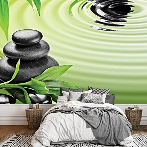 Rocks Over Bamboo Branches