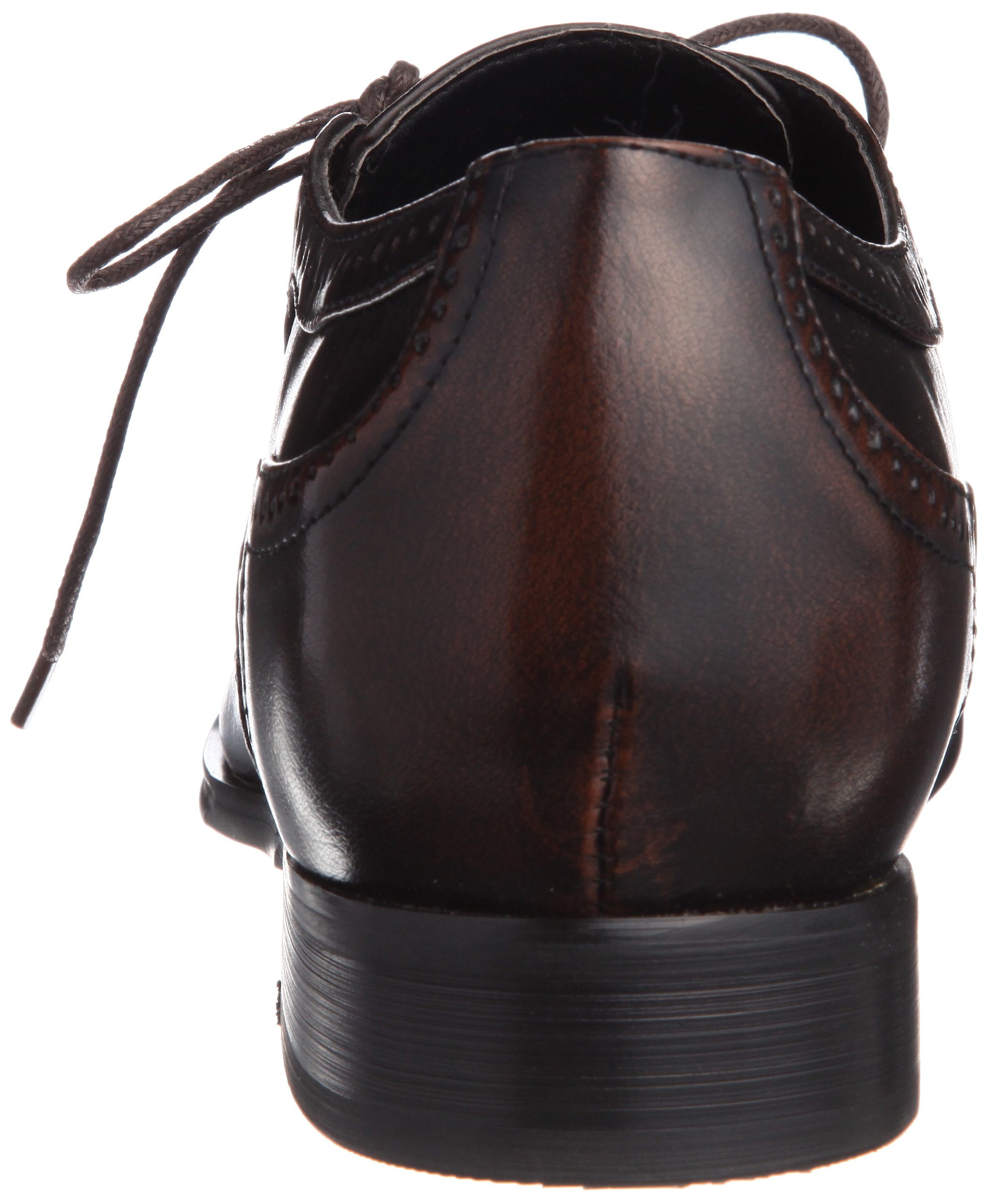 Men's Elevator Oxford Shoes - 2.55 Inch Height Increase, Medallion Lace-up Dress Shoes in Dark Brown | Perfect for Business, Formal Events & Everyday Wear